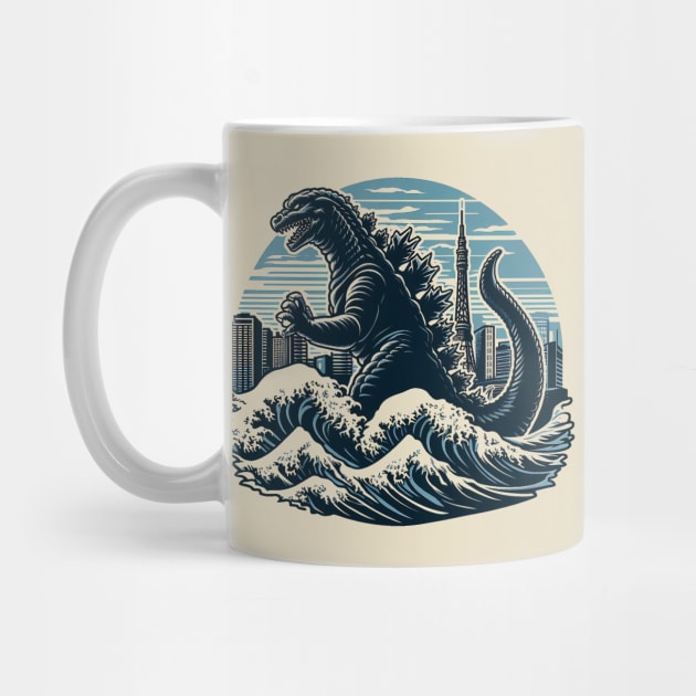 Godzilla Waves by EdSan Designs